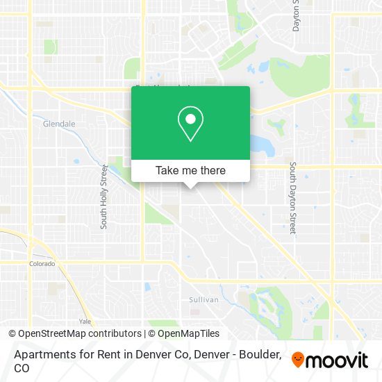 Mapa de Apartments for Rent in Denver Co