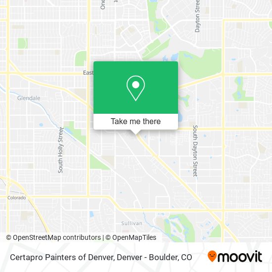 Certapro Painters of Denver map