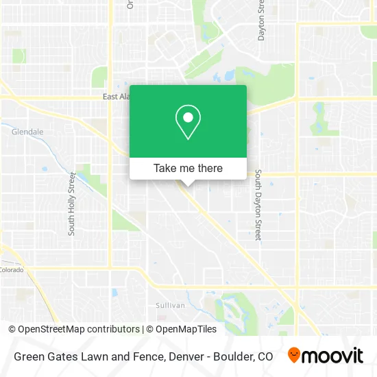 Mapa de Green Gates Lawn and Fence
