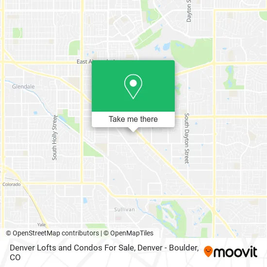 Mapa de Denver Lofts and Condos For Sale