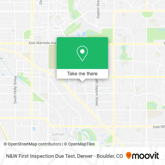 N&W First Inspection Due Test map