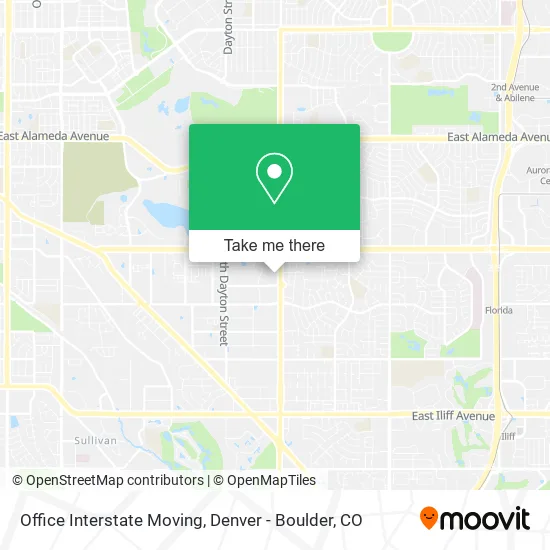 Office Interstate Moving map