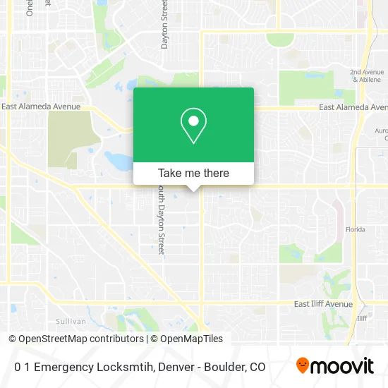 0 1 Emergency Locksmtih map