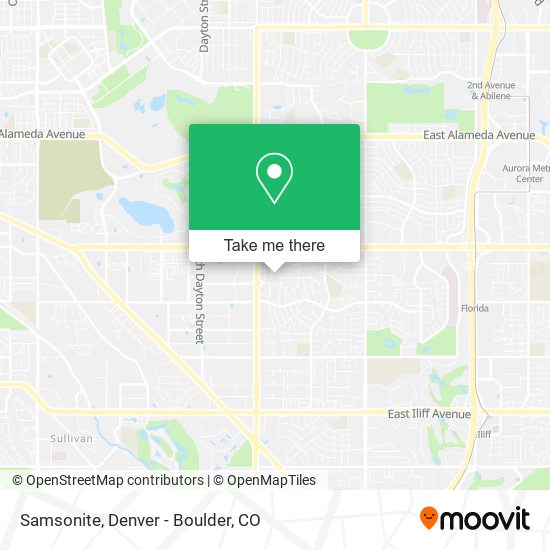 Mapa de Samsonite