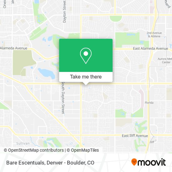 Bare Escentuals map