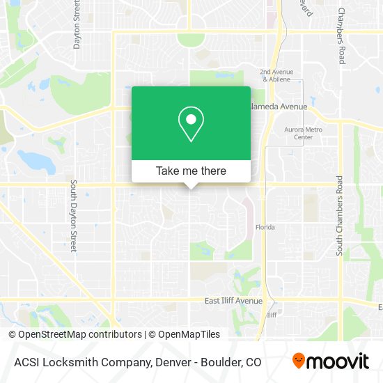 Mapa de ACSI Locksmith Company