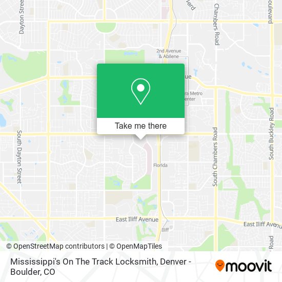 Mississippi's On The Track Locksmith map