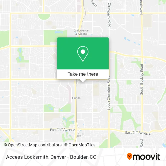 Access Locksmith map