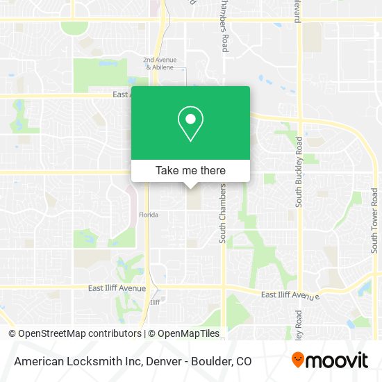 Mapa de American Locksmith Inc
