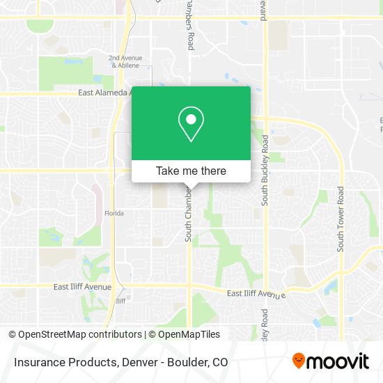 Insurance Products map