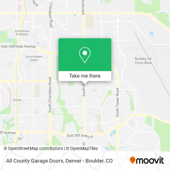 Mapa de All County Garage Doors