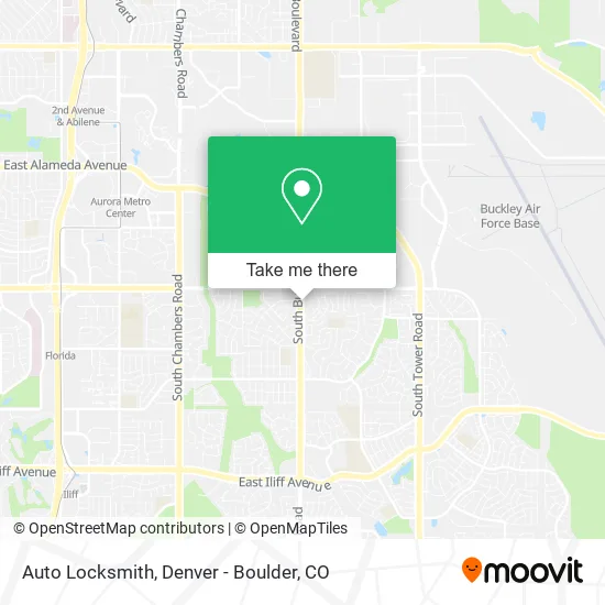 Auto Locksmith map