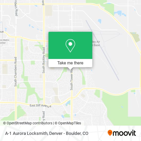 A-1 Aurora Locksmith map