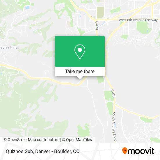 Quiznos Sub map