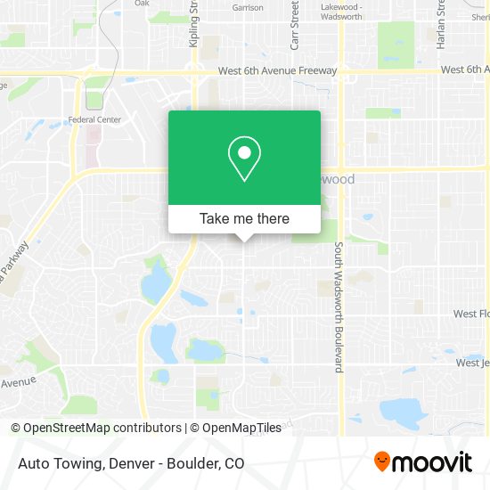 Auto Towing map