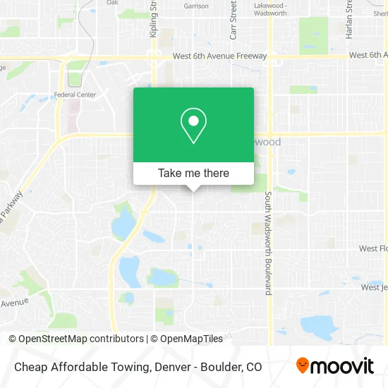 Cheap Affordable Towing map