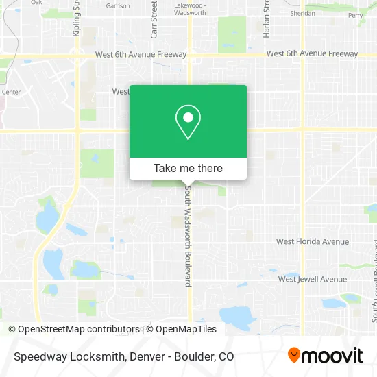 Speedway Locksmith map