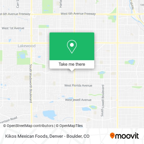 Mapa de Kikos Mexican Foods
