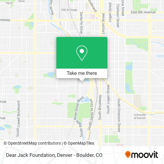 Mapa de Dear Jack Foundation
