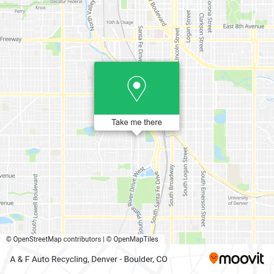 A & F Auto Recycling map