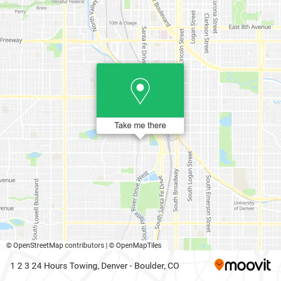 1 2 3 24 Hours Towing map