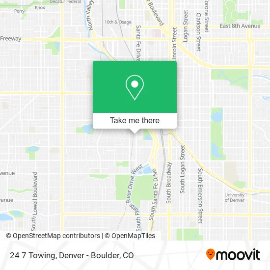 24 7 Towing map