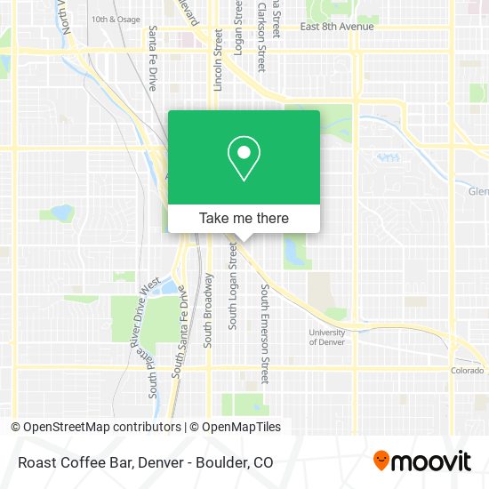 Roast Coffee Bar map
