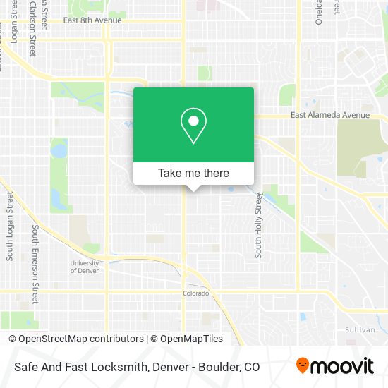 Safe And Fast Locksmith map