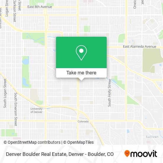 Mapa de Denver Boulder Real Estate