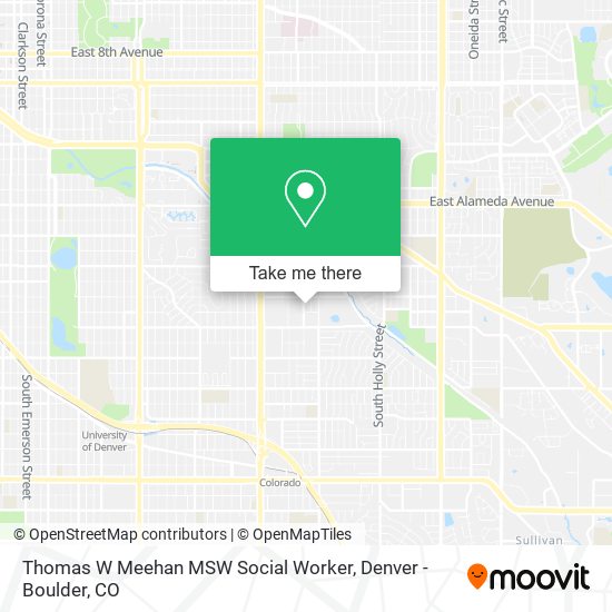 Mapa de Thomas W Meehan MSW Social Worker