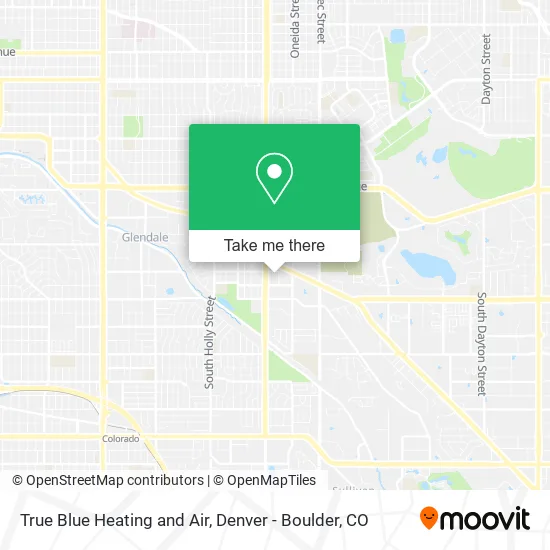 True Blue Heating and Air map
