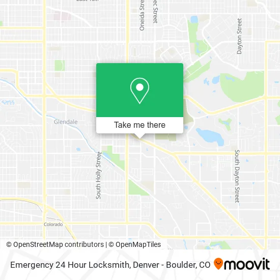 Emergency 24 Hour Locksmith map