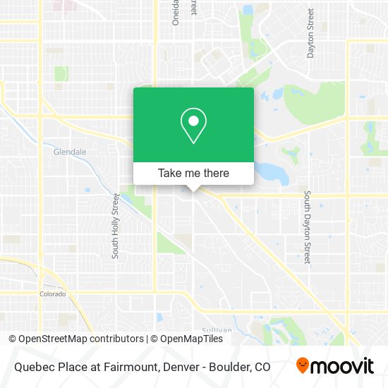 Quebec Place at Fairmount map