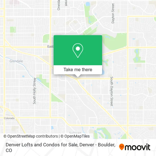 Denver Lofts and Condos for Sale map