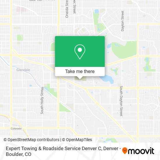 Expert Towing & Roadside Service Denver C map