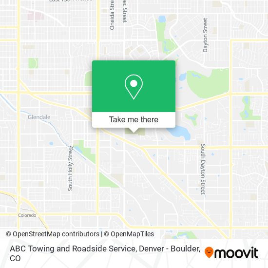 Mapa de ABC Towing and Roadside Service