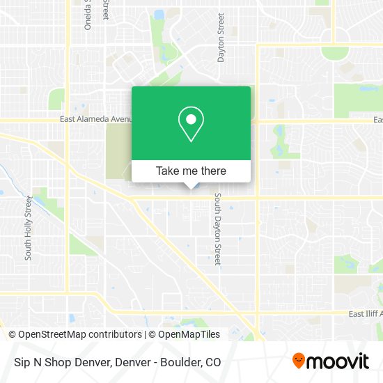 Mapa de Sip N Shop Denver