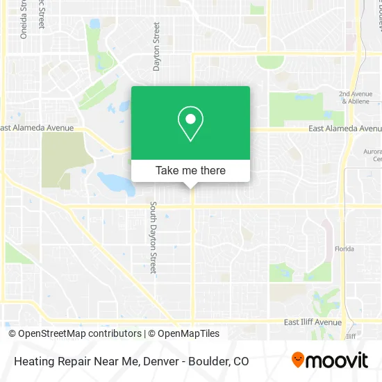 Heating Repair Near Me map