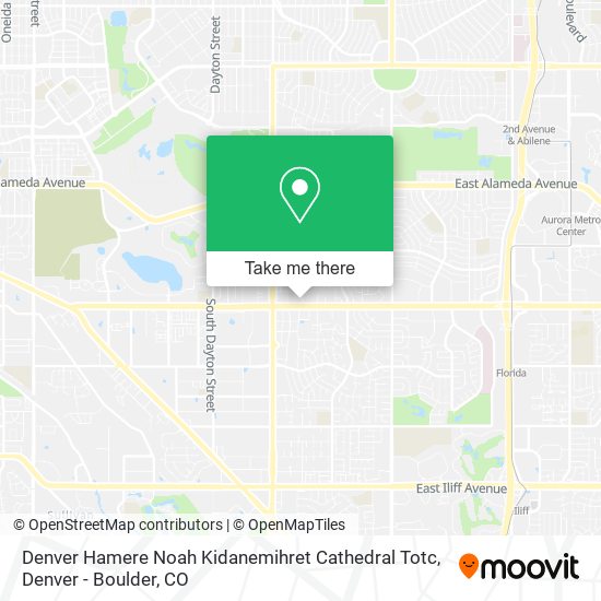 Mapa de Denver Hamere Noah Kidanemihret Cathedral Totc