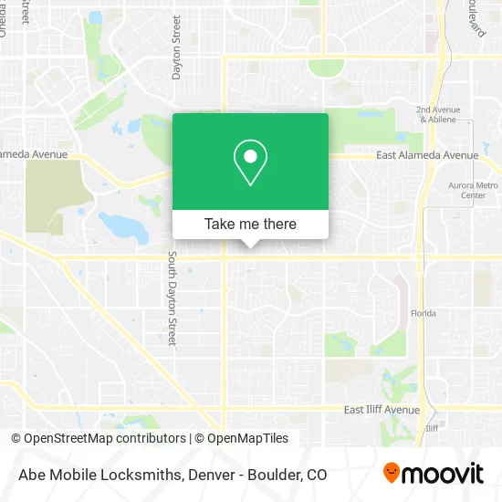 Abe Mobile Locksmiths map