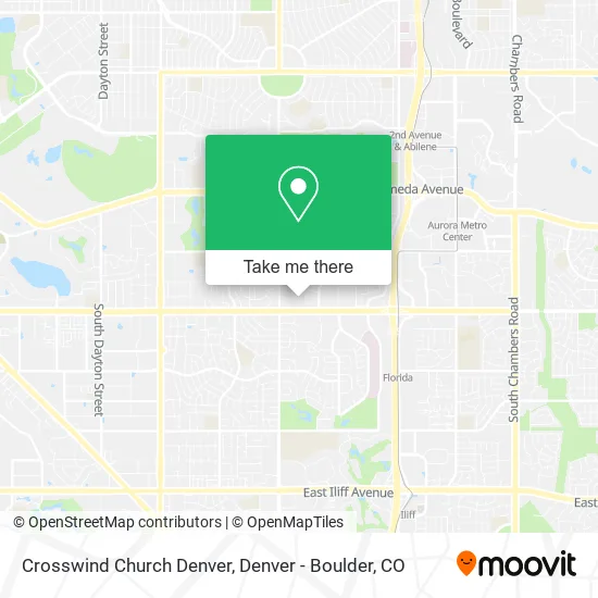 Crosswind Church Denver map