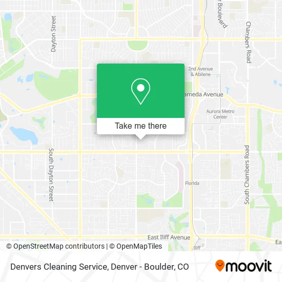 Denvers Cleaning Service map