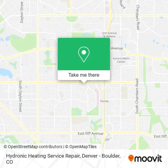Hydronic Heating Service Repair map