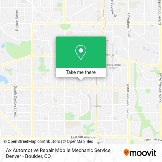 Ax Automotive Repair Mobile Mechanic Service map