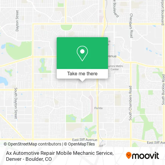 Ax Automotive Repair Mobile Mechanic Service map