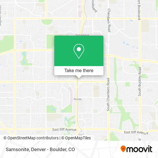 Mapa de Samsonite