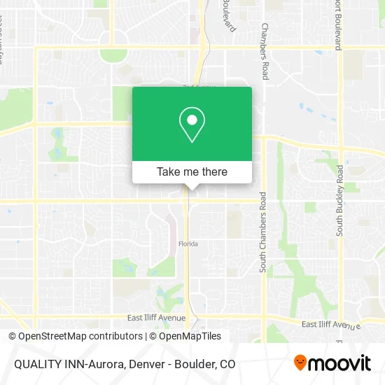 Mapa de QUALITY INN-Aurora