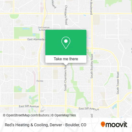 Mapa de Red's Heating & Cooling