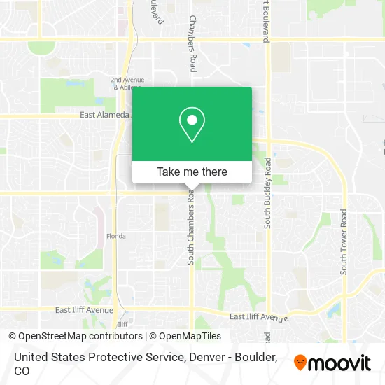 Mapa de United States Protective Service