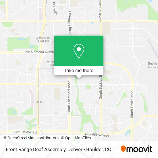 Front Range Deaf Assembly map